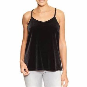 Black velvet Cami NYC tank- worn once